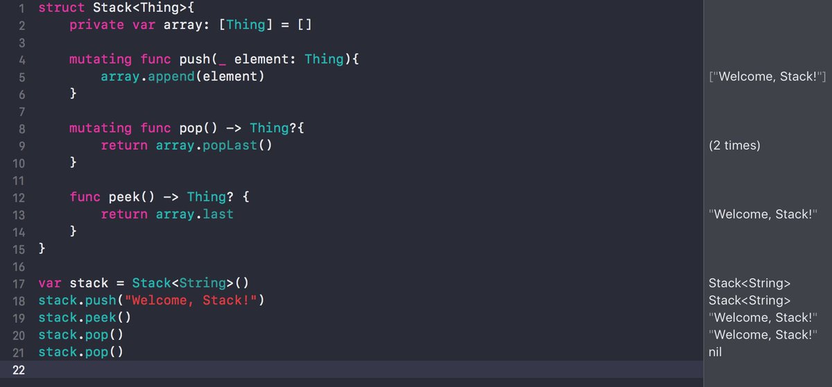 jkornat's tweet image. #JobInterviewQuestion for junior #iOSDev I get on my first job interview was to write a Stack in #ObjectiveC, still popular for #Swift 🙃