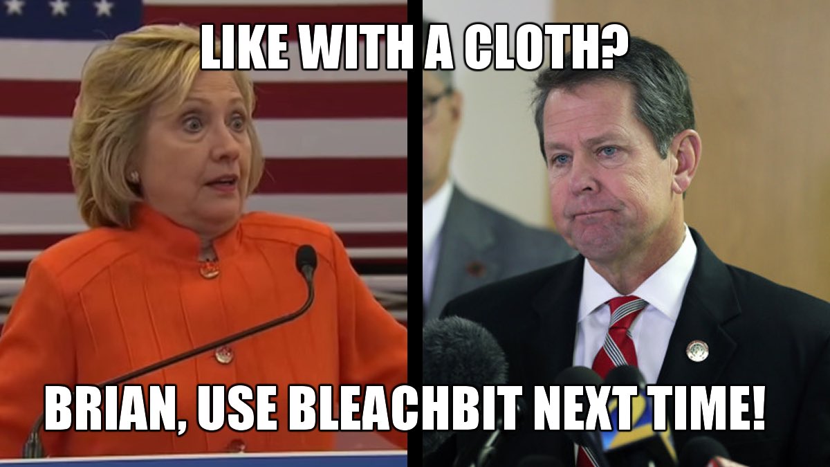 BulverdeCPA's tweet image. Blamin’ Brian says it’s never his fault. How many “low-level staffers” can he fire? #ServerGate #gapol