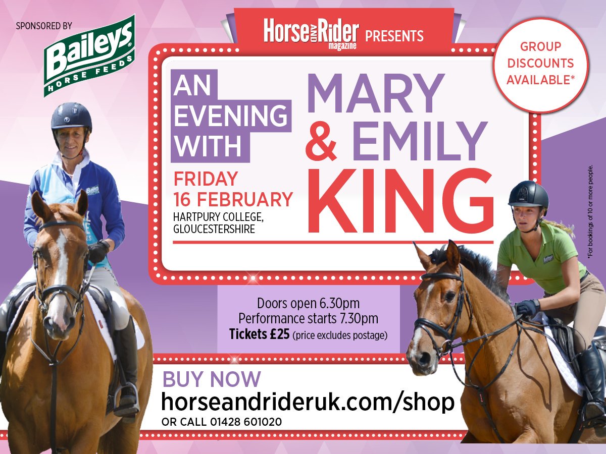 Tickets for our demo with <a href="/MaryKingGB/">marykingofficial</a>, <a href="/kingeventing/">Emily King</a> and <a href="/BaileysFeeds/">Baileys Horse Feeds</a> are selling fast! Get yours now: bit.ly/HR_Mary_Emily_…