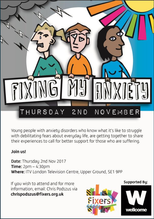 ITVPurpose's tweet photo. Great to be hosting and joining the @FixersUK #FeelHappyFix discussions on #Anxiety and #MentalHealth this week. #FixerNation https://t.co/jkZDm9N0in