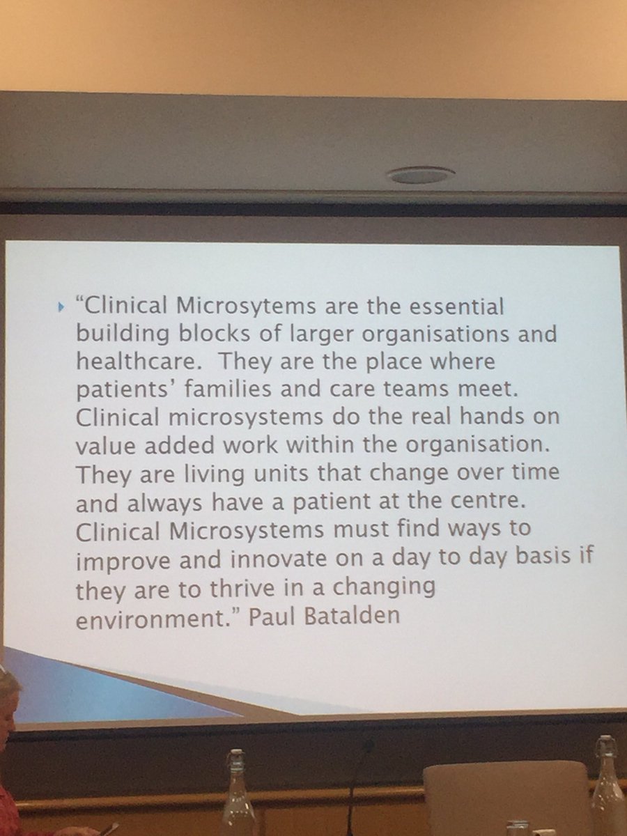 raj_psyc's tweet image. Clinical Microsystems have patients at their centre; Dr Catherine McDonnell  #carepathwaysMH @DrG_NHS @annaburhouse