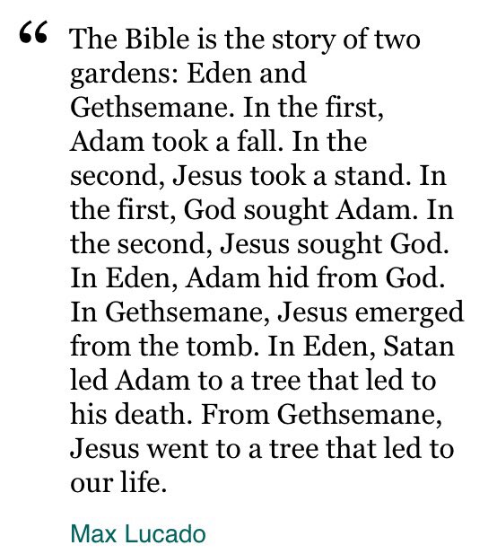 Grinnellrox's tweet photo. #twoadams #edenandgethsemane https://t.co/4sY1kdqULl