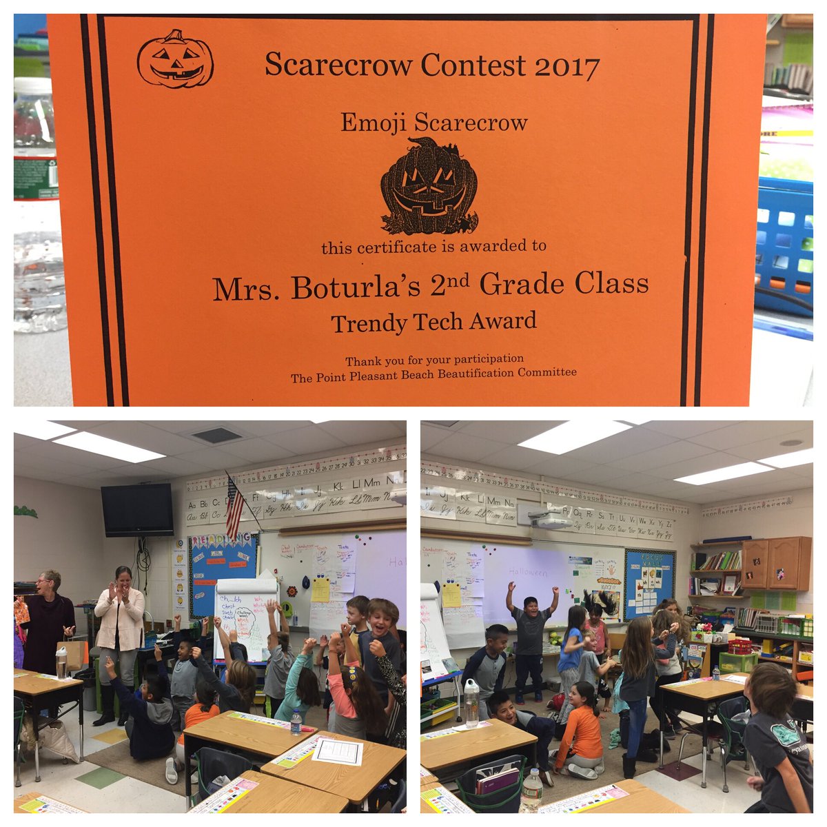 Scarecrow contest excitement! #WeRBeach