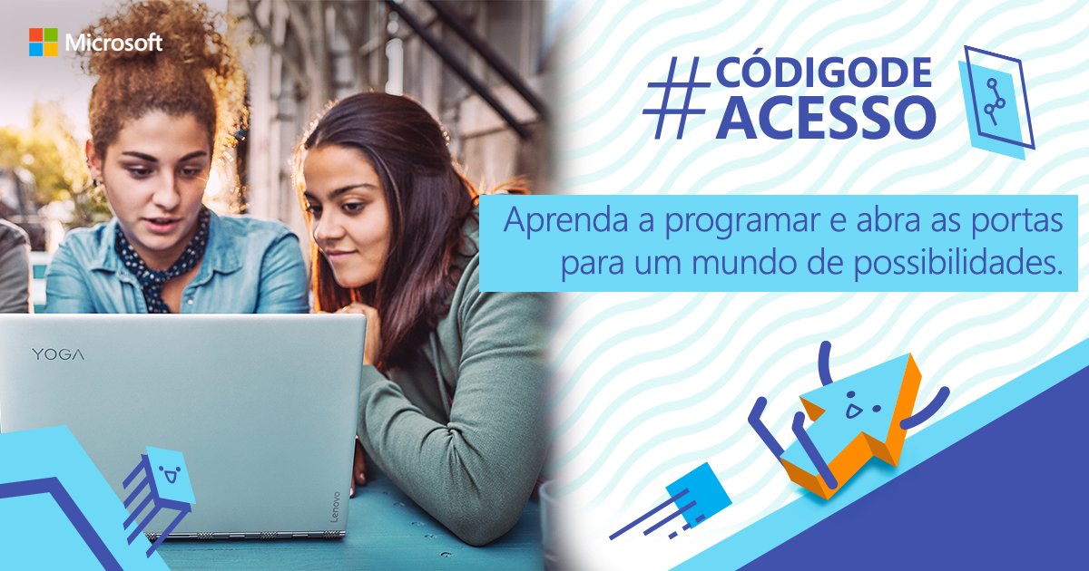 MicrosoftBr's tweet photo. A nova edição do #EuPossoProgramar já está no ar! Agora, o projeto também ensina a criar o seu próprio site. https://t.co/AdAlavIyNH https://t.co/7evXIYqT5E