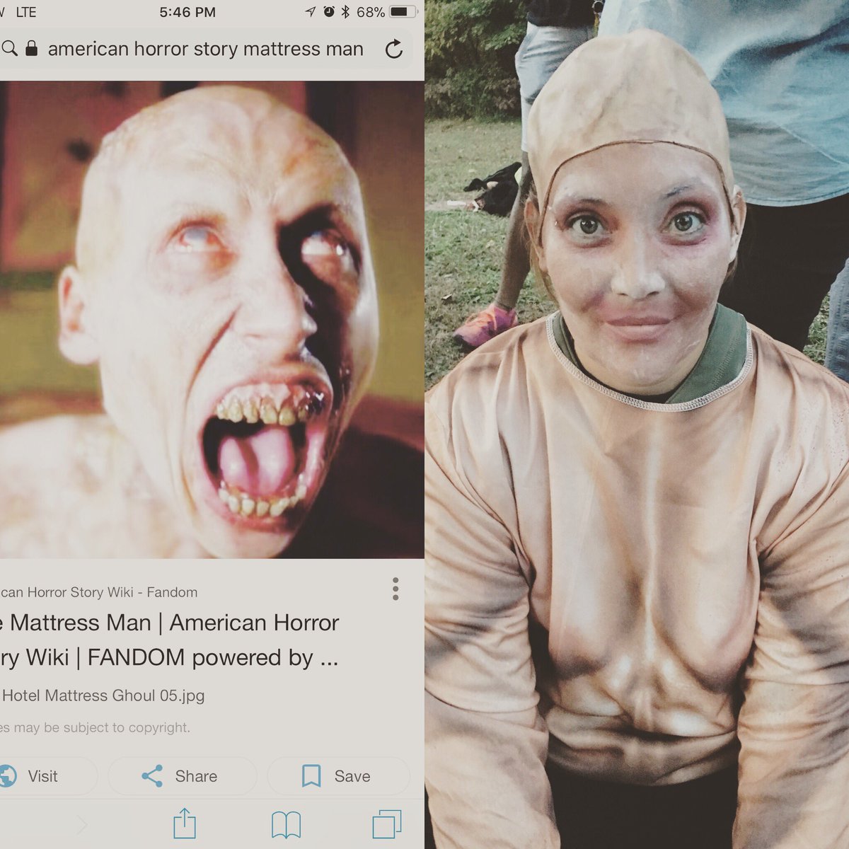 kneukam916's tweet photo. #Halloweenmakeup #conjuring #maninthemattress #americanhorrorstory #sexyclown #terroronthetrail #halloweenmakeup2017 #barberinthemaking https://t.co/U8n608dKvI
