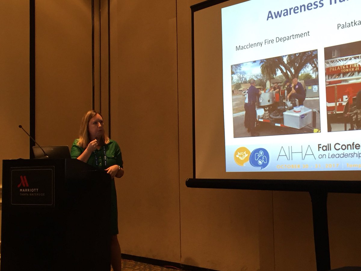 BillyCIH's tweet photo. #CSX Brooke Martin, CIH & Hazmat Manager speaks on public/private training with NE Florida LEPC at the Fall IH Conference. #IAmIH #AIHAFC https://t.co/2YuevKH7q1