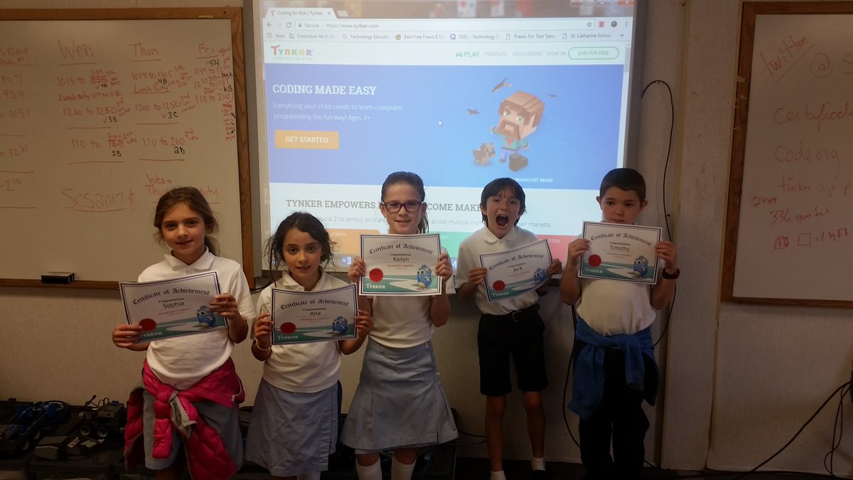 Working on Tynker (HOUR OF CODE STEM ACTIVITY) This STEM project includes step-by-step instruction for computer programming.