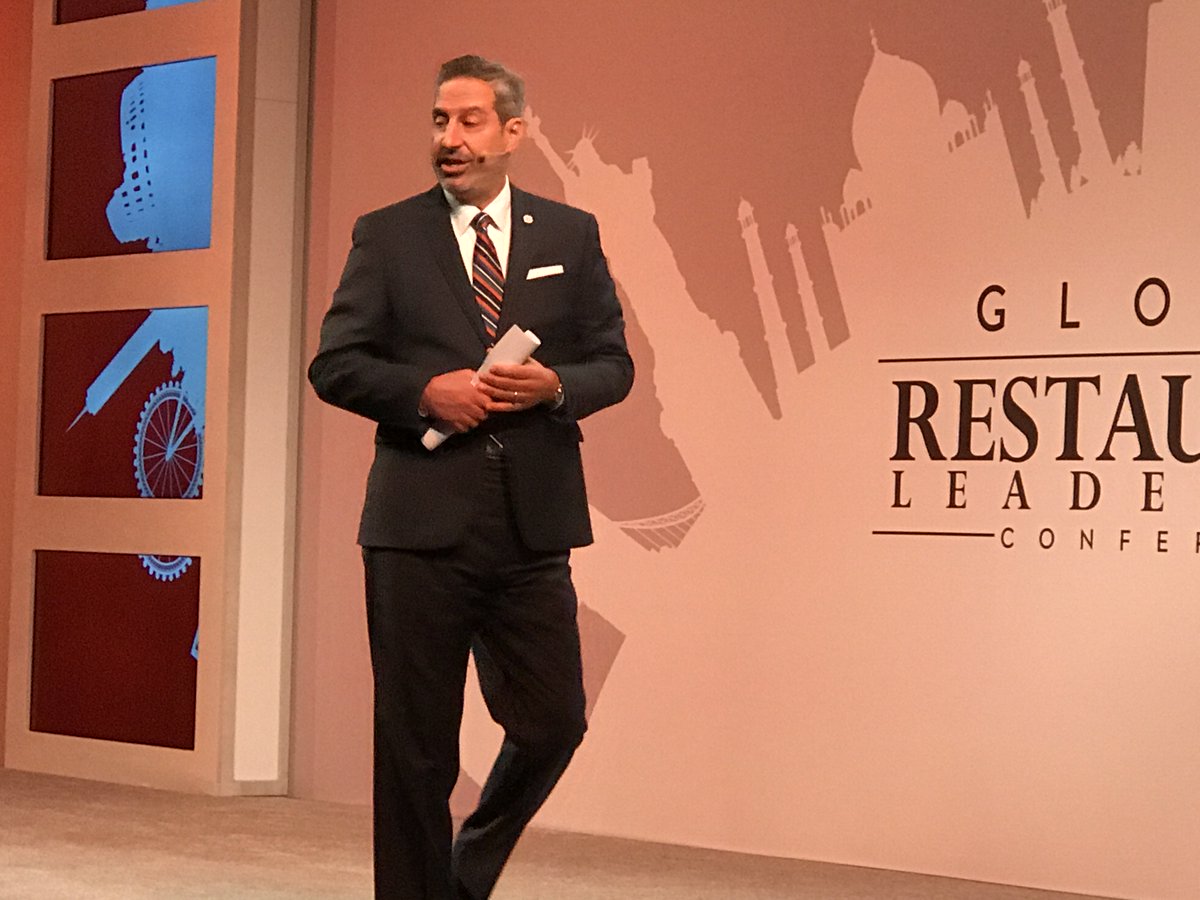 middlebycooking's tweet photo. Today @SelimBassoul spoke at Global Restaurant Leadership Conference about the importance of the "multiplier effect" and giving back. #GRLC https://t.co/Fv8rYKRHAU