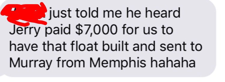 Atmartin_12's tweet photo. It humbles me that people think we actually paid someone to build our float. Here is proof. Don’t doubt construction intern of the year. https://t.co/OXv1W9TlXh