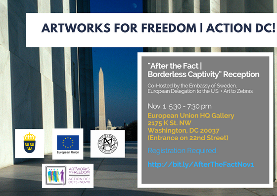 artworksfreedom's tweet photo. Registration required for this unique experience at the  @EUintheUS, Nov. 1 6-9 PM --> https://t.co/JVVjvLIZeZ #actiondc https://t.co/jR2DHPJlgi