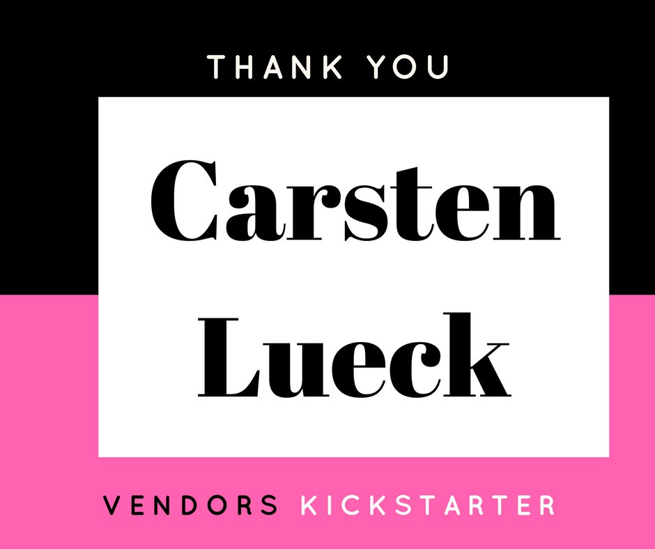 VENDORSeries's tweet photo. Thank you @carsten1 for your wonderful support of our @kickstarter campaign! @UrbanDoeProd @kristinbroadwel @katiamariagomez @Pamtierney https://t.co/xMzRUrrmvT