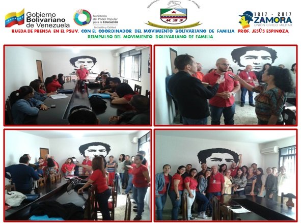 luciadsz13's tweet photo. Rueda de prensa del Movimiento Bolivariano de Familias en el PSUV.  Vocero: Jesús Egberto Espinoza. Coordinador Estadal del MBF. Mérida. https://t.co/y7zbeBGm9h