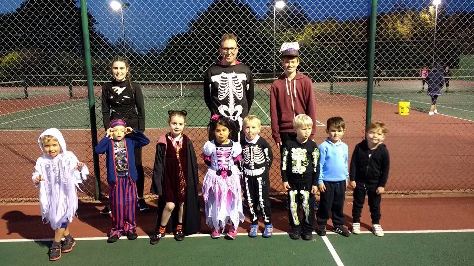 Monday mini Halloween tennis session.