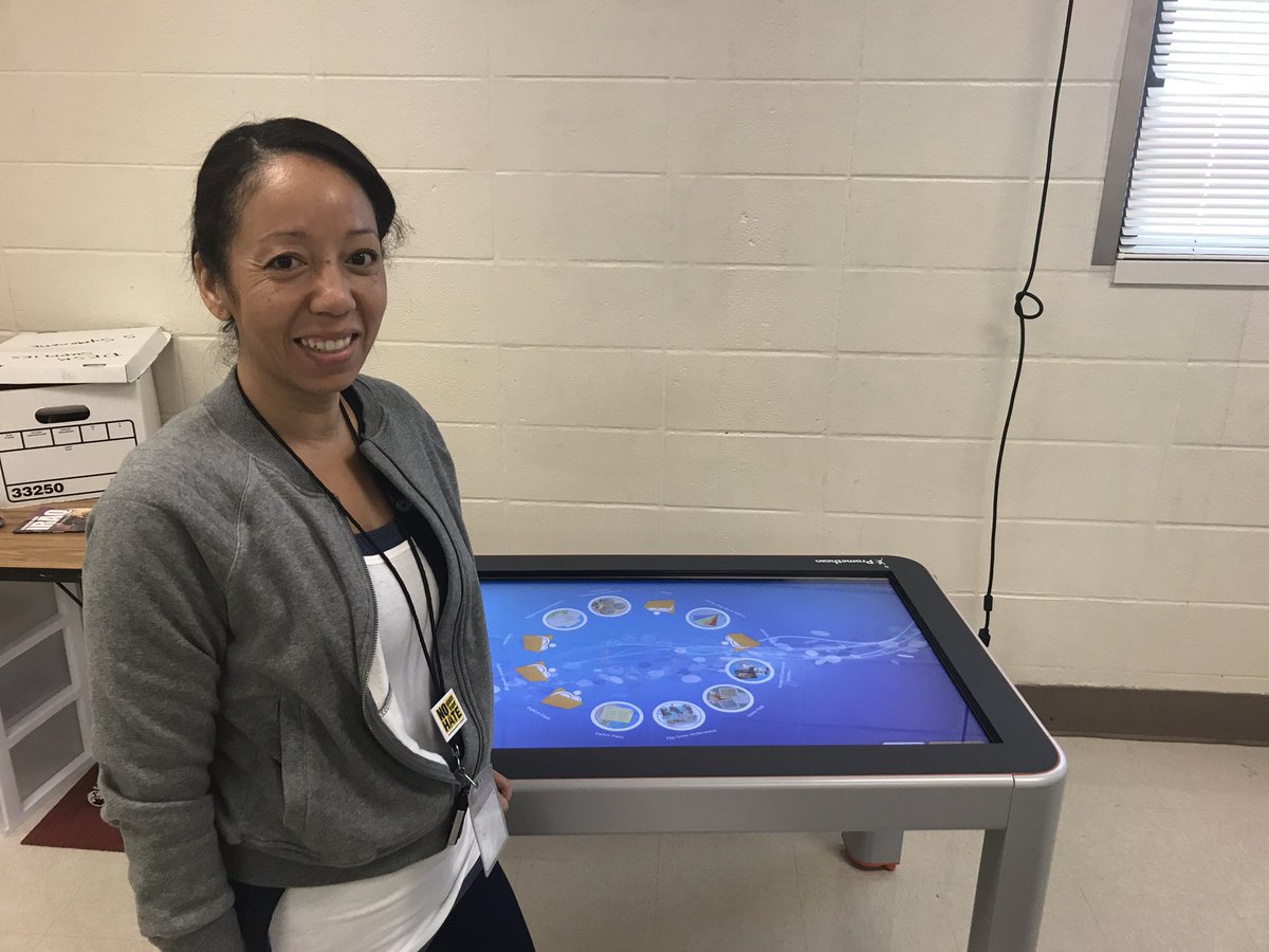 edtech_lynn's tweet photo. Fun @Promethean #ActivTable training @SuttonPrincipal #HandsOnLearning @APSInstructTech https://t.co/eUF4yUyOzx