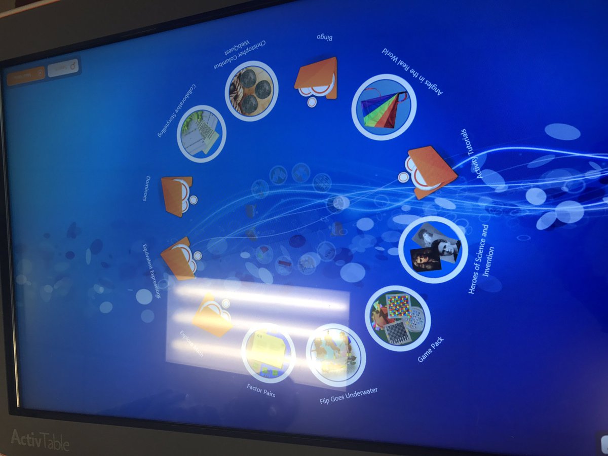 edtech_lynn's tweet photo. Fun @Promethean #ActivTable training @SuttonPrincipal #HandsOnLearning @APSInstructTech https://t.co/eUF4yUyOzx
