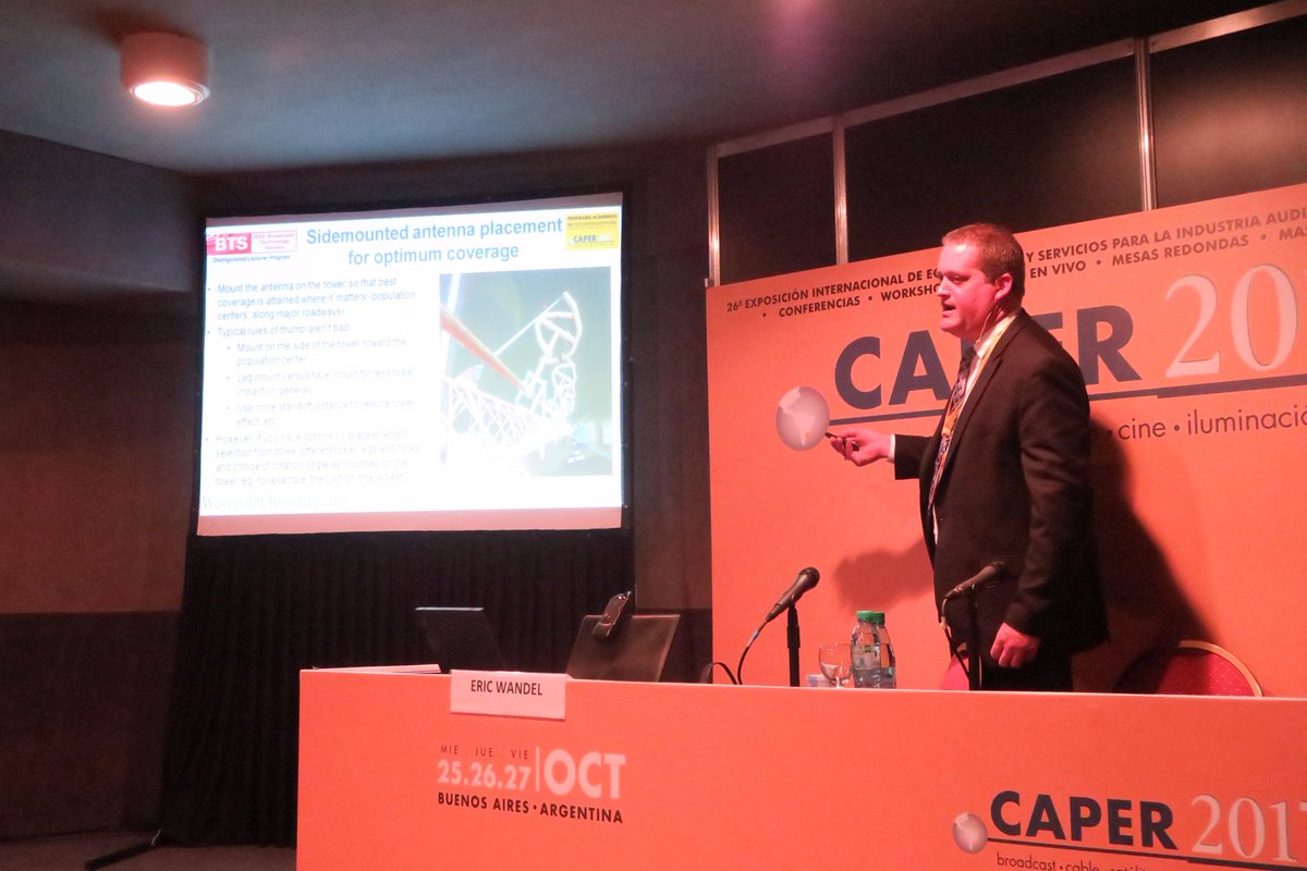 IEEEBTSociety's tweet photo. BTS Distinguished Lecturers, Eric Wandel of Wave Point Research &amp; Dr Richard Chernock of Triveni, presented @ the CAPER Expo in Buenos Aires https://t.co/wghI2TLsnF