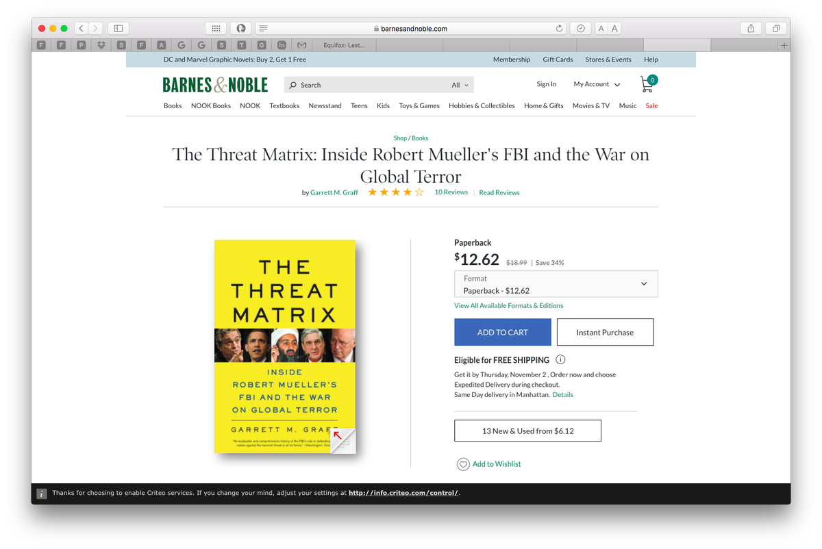blysx's tweet photo. @realDonaldTrump @RogerStone_jr @HurdOnTheHill @TGowdySC @JulianAssange @WLTaskForce @jasoninthehouse @DarrellIssa @Jim_Jordan @JudicialWatch @TuckerCarlson So in-depth,long,&amp;BIASED towards Mueller-published BEFORE announcement. Decided to take a look at author. Turns out he wrote a book on RM... https://t.co/Ai3vSwLNh5