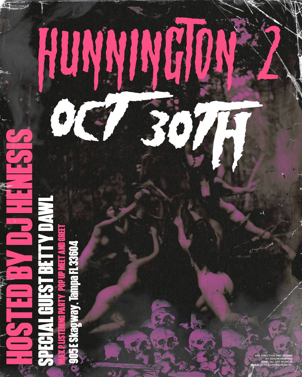 BIGPAPASLIM's tweet image. Don't miss my Halloween warehouse release party in Tampa doors open@7 tn don't miss special guest and 1st 20 ppl get free drinks $10 @ door👹