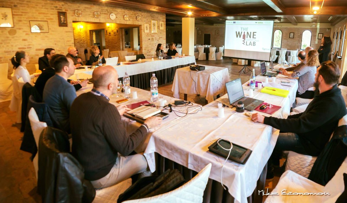 TheWineLabEU's tweet photo. @TheWineLabEU team from across Europe meets in Italy, hosted by project leader @UniMC, to discuss ways to empower the European wine sector. https://t.co/zQz8MWsXGZ