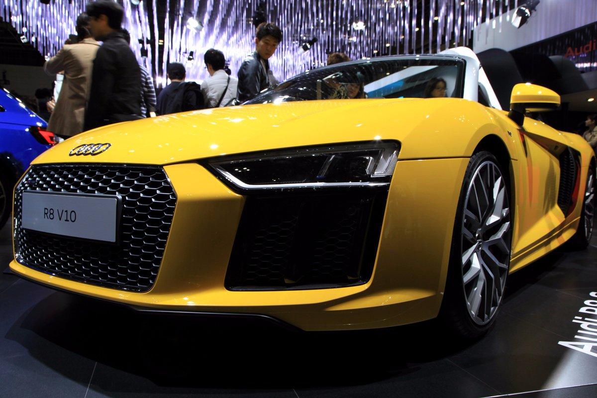 Re_Cyek's tweet photo. 東京モーターショーで撮ってきた写真 Audi R8 V10 spider #TSM2017 https://t.co/DwLZOG7vu6