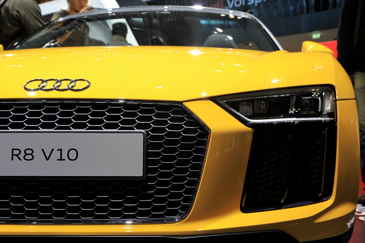 Re_Cyek's tweet photo. 東京モーターショーで撮ってきた写真 Audi R8 V10 spider #TSM2017 https://t.co/DwLZOG7vu6