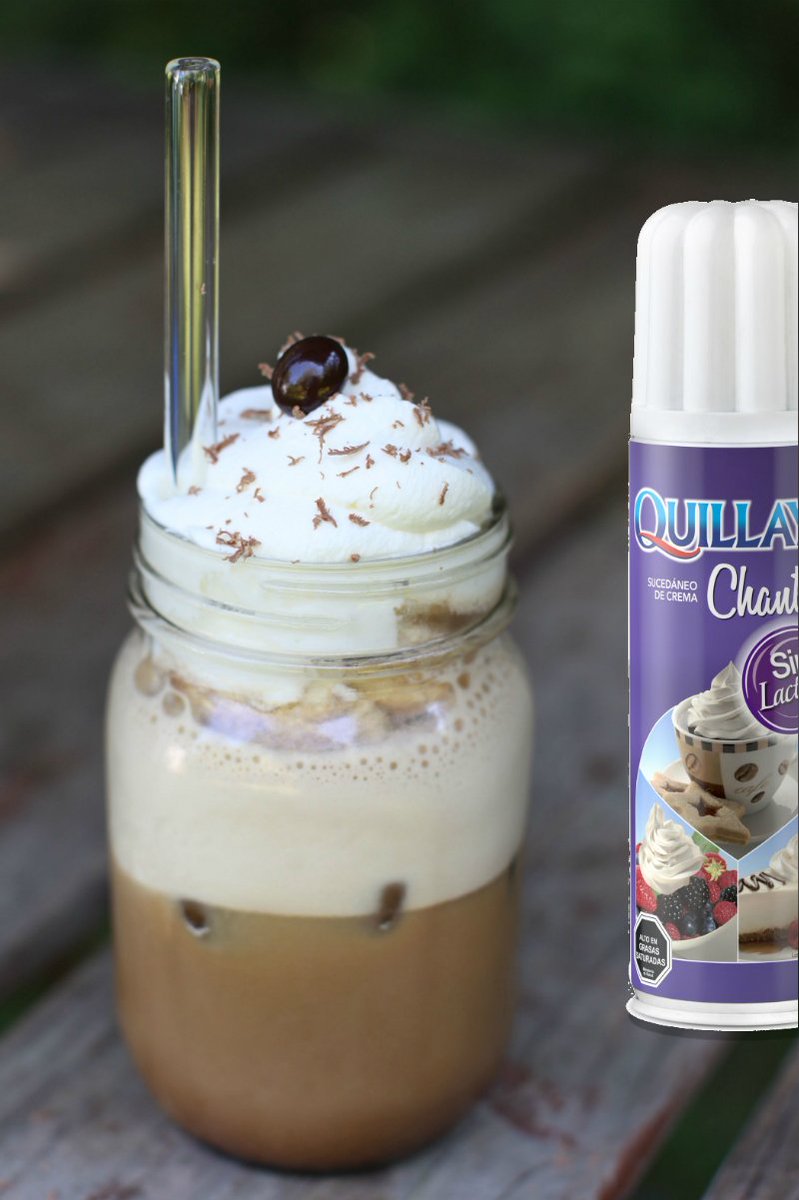 El día está como para un café helado con chantilly sin lactosa, no? 😜