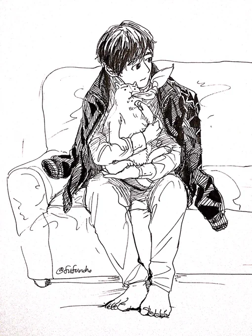 ようやく描きました……第一回のお題「あなたの好きな銀英伝キャラ」YJヤン・ウェンリー #銀英伝版深夜の真剣お絵描き60分一本勝負 