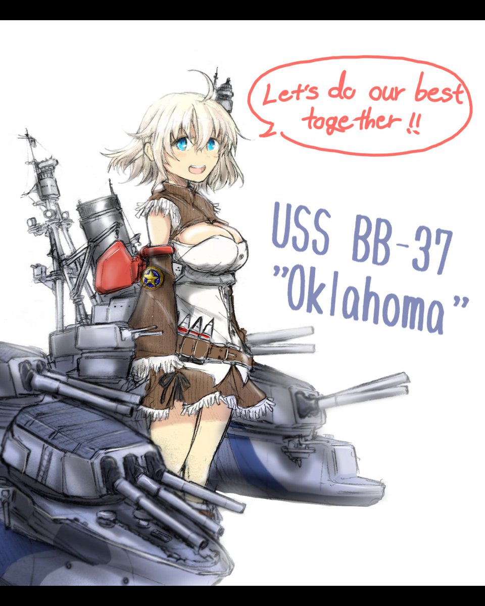 八鳥 בטוויטר アズールレーン オクラホマ ザ ふわふわホワイト