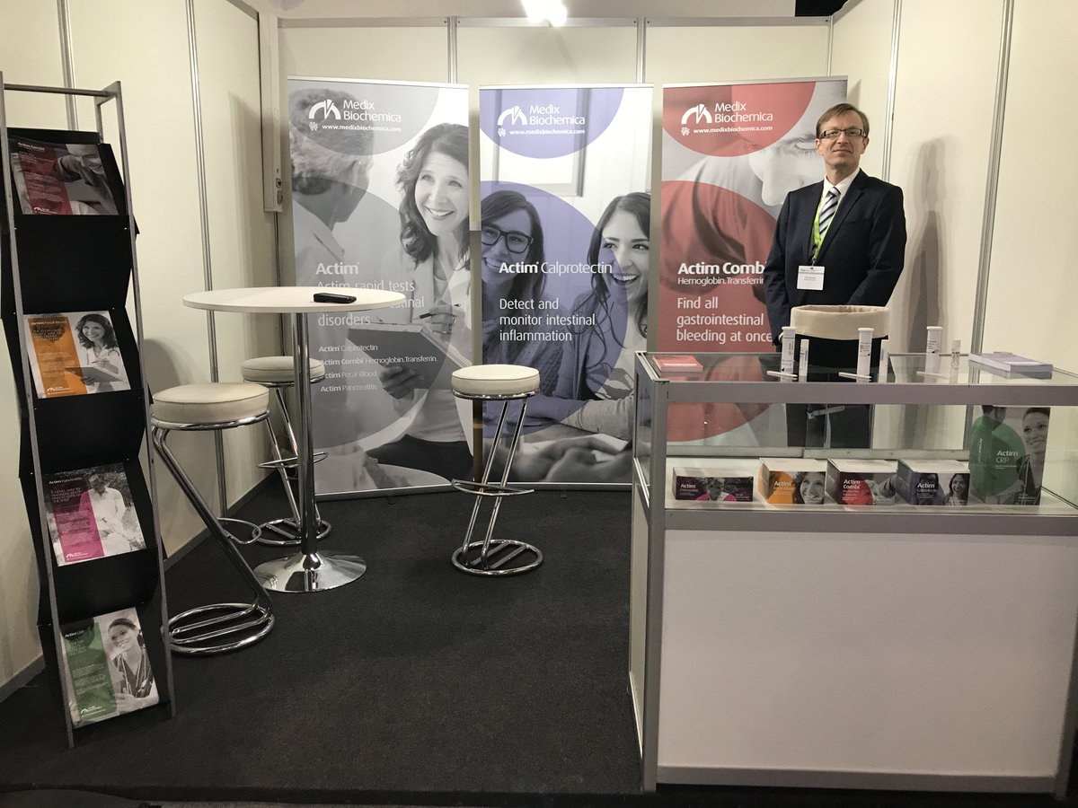 Actim rapid tests for gastrointestinal disorders are present at #UEGWeek in Barcelona! Come to meet us at booth 129!