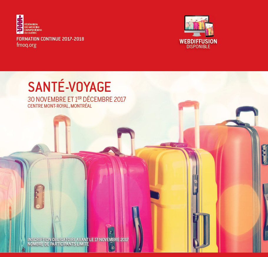 Congrès Santé voyage FMOQ 30 nov. et 1er déc., places encore disponibles
fmoq.org/calendrier/201…