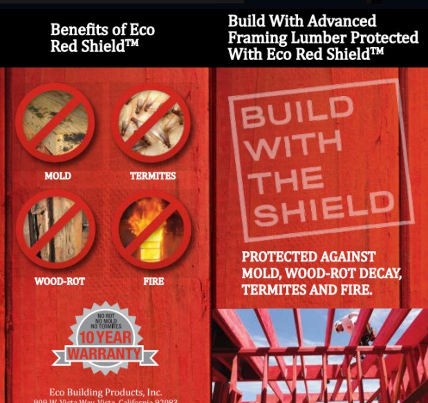 ecobuildingpros's tweet photo. $ECOB ICYMI- Our CHEMICAL FORMULATIONS Protect against
*Rot
*Mold
*Termites
*Fire
Four Types of protection, not one
https://t.co/DmR5LIjo7h https://t.co/gU9VDdxSSl
