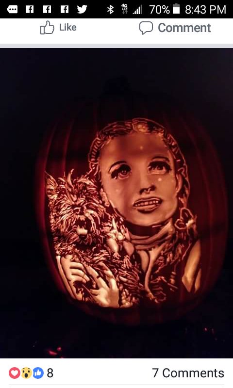 rpoololdschool's tweet photo. Hey Cody check out our uncle Dans Pumpkin he carved! !@GoodDaySac @TVcody @GoodDayMarianne https://t.co/vSLVcBcW7n