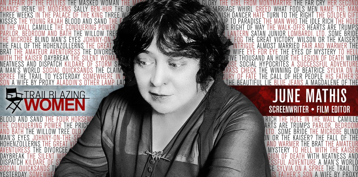 LoraStocker's tweet photo. My new #TrailblazingWomenInFilm design honors #JuneMathis. @Illeanarama & @StephanieAllain will discuss her work tonight on @tcm. #TCMParty https://t.co/XPp9EWPWPj