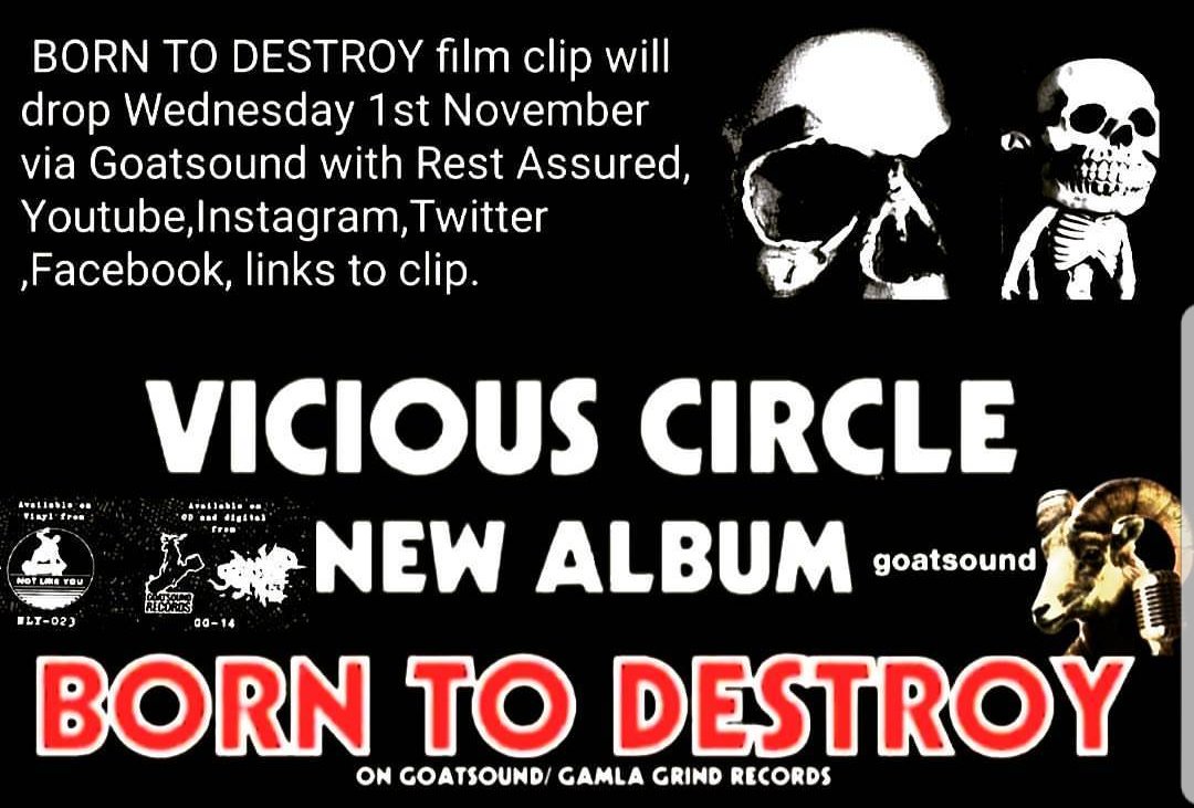 viciouscircle66's tweet photo. Nov 1st VC film clip drops #film #Video #VC #punk  #hardcore 
#dbeat #thrash #punkmetal #YouTube #BlackNWhite #borntodestroy #album #nov1 https://t.co/l9jb5n9PfX