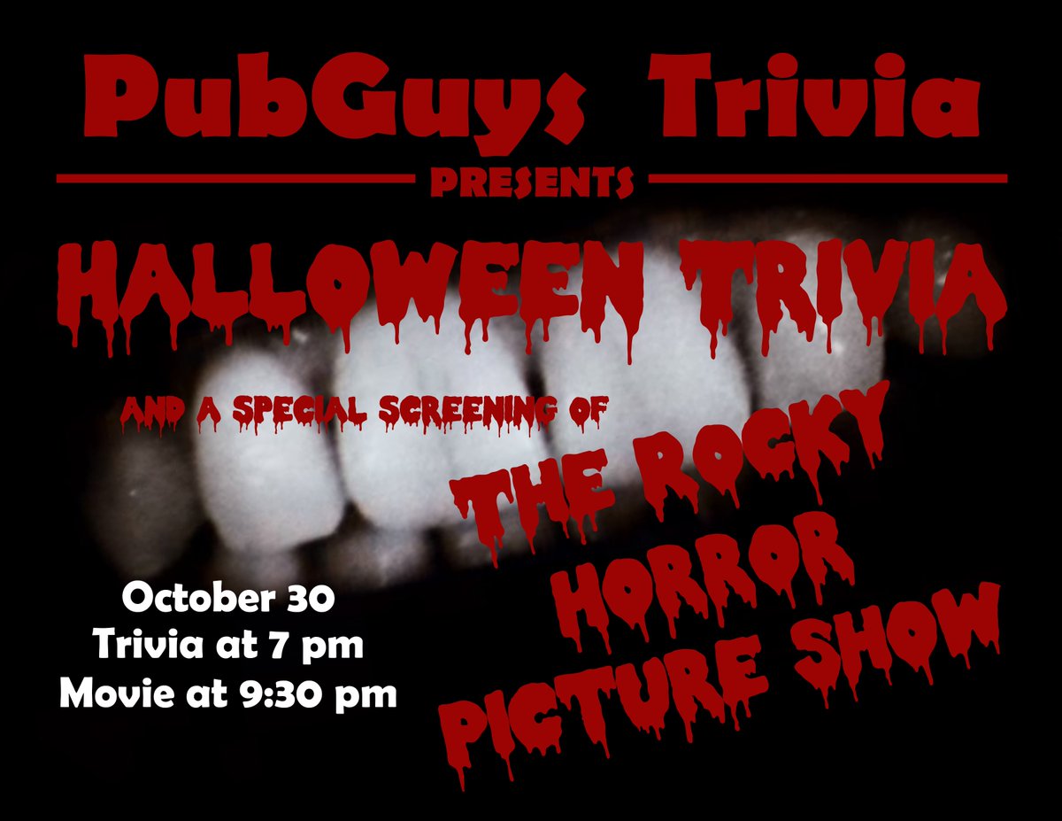 #tonight #halloween #craftbeer #growlerbar #drinklocal #playlocal #livetrivia <a href="/PGTrivia/">PubGuys Trivia</a> <a href="/pubguys/">PubGuys</a>