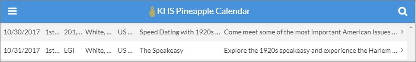 KleinHS_DLS's tweet photo. A #Klein5High5 to the US History team for welcoming @kleinhigh to their classrooms using the KHS Pineapple Chart App! #promise2purpose https://t.co/RjX8t6hKIG