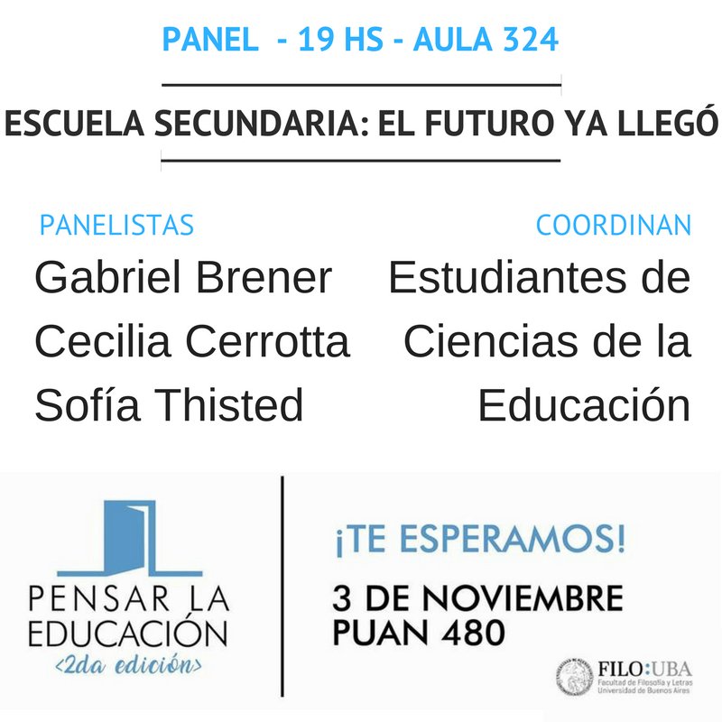 Depto Educación FFyL tweet media