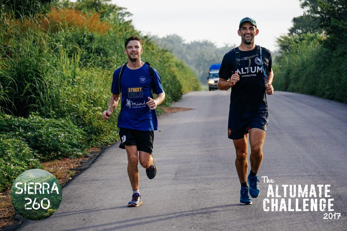 AltumConsulting's tweet photo. Another marathon completed in the searing heat of Sierra Leone. On target to complete this spectacular feat of 10 marathons in 10 days. https://t.co/cbz9QaZhTJ