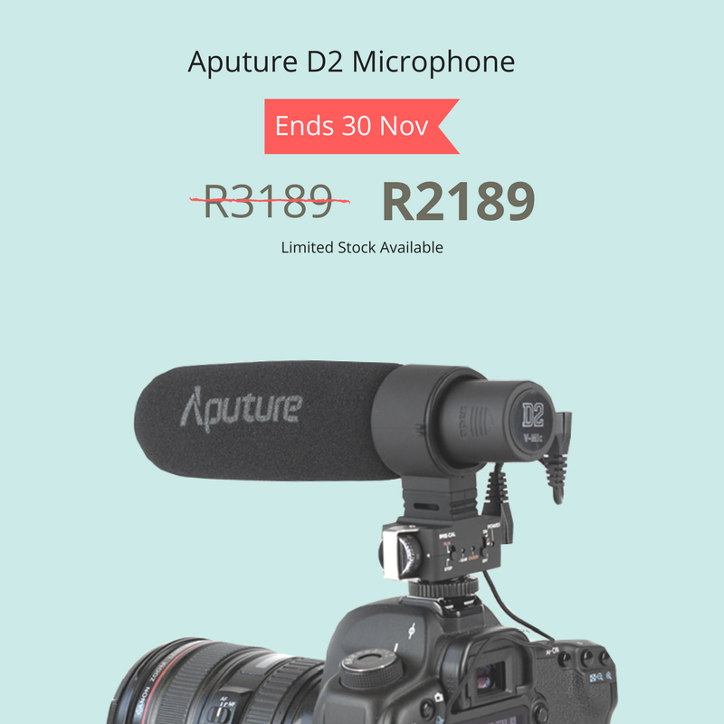 OrderNowMV's tweet photo. Save R1000 on the Aputure D2 Shotgun Microphone until 30 November. Now for just R2189. Limited stock. Get it here: https://t.co/UAfR0FOLMN https://t.co/SN0XS8Viz8