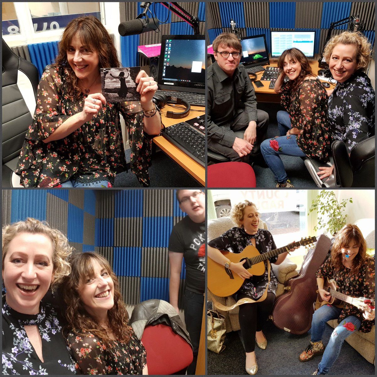 LouiseWriter's tweet photo. Great day @coastcountydab with @musicbyCarrieM Listen to full show at 6pm tonight. #MariaInTheMoon #SeductiveSky @OrendaBooks https://t.co/y83ubfDPnl