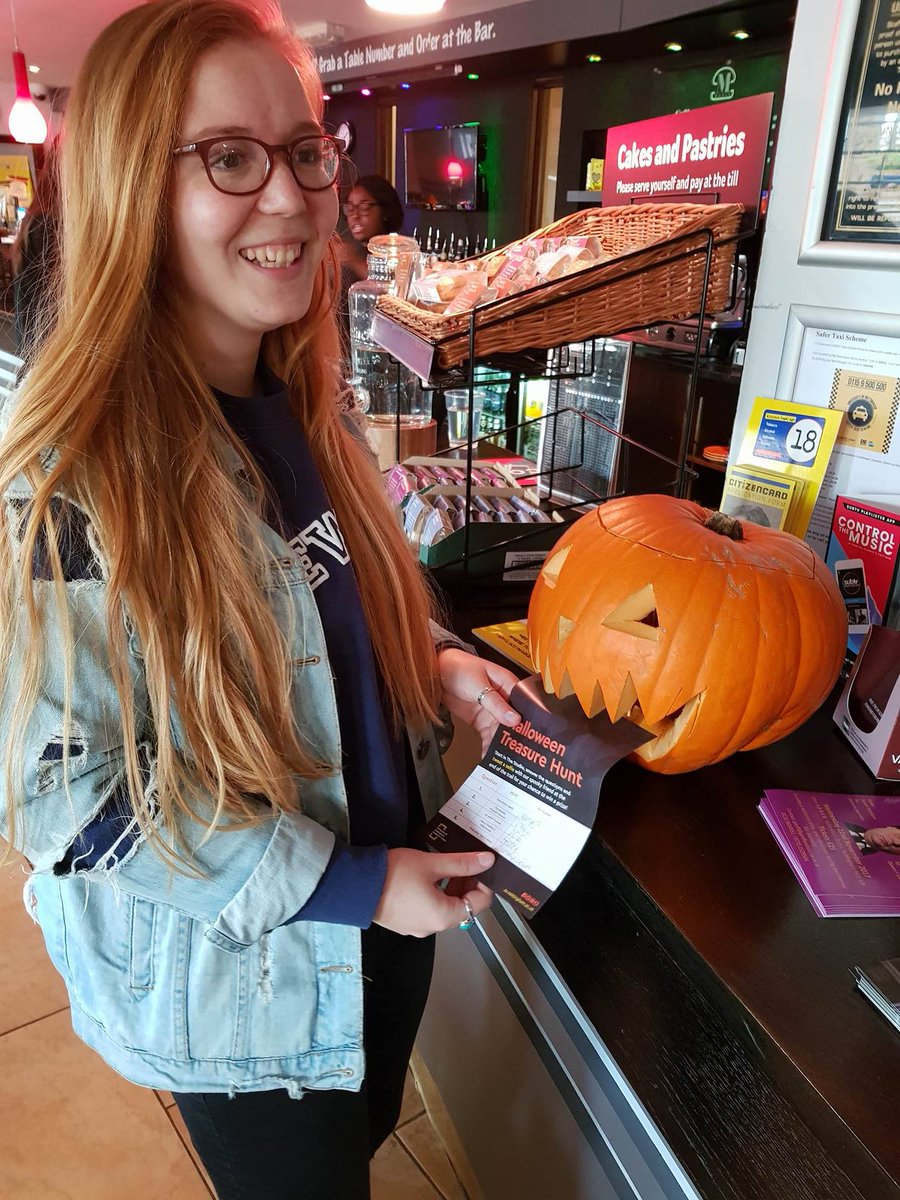 Charliysx's tweet photo. @UoNSUactivities 'Sorry sir, but my pumpkin ate my homework' 🎃👻 #happyhalloween https://t.co/IR46bMQK0x
