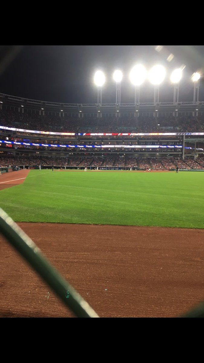 OhioSt1960's tweet photo. .@Indians We were lucky to watch Frankie’s walk off vs Tor on July 22nd from the right field bullpen seats! #TribeWalkoffWeek https://t.co/TkWrCoMlZQ