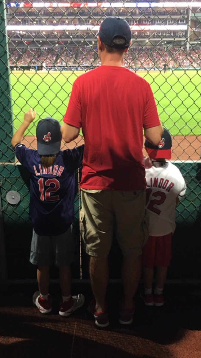 OhioSt1960's tweet photo. .@Indians We were lucky to watch Frankie’s walk off vs Tor on July 22nd from the right field bullpen seats! #TribeWalkoffWeek https://t.co/TkWrCoMlZQ