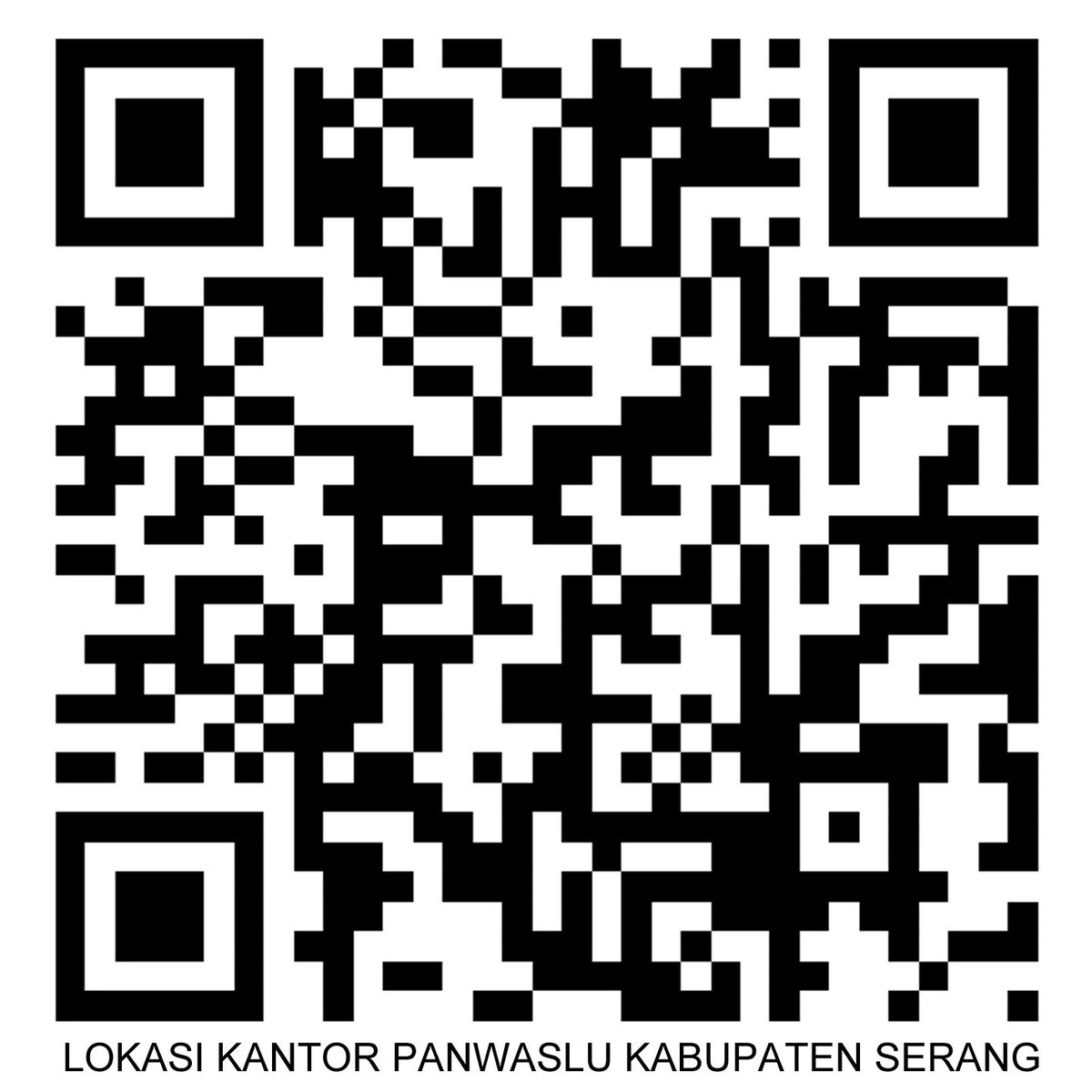 Lokasi Kantor Panwaslu Kabupaten Serang.

Scan dan buka via Google Maps