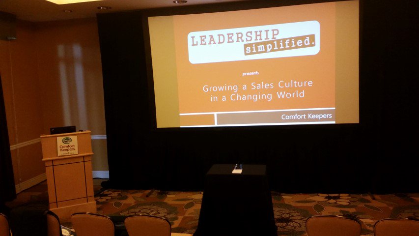 dougvandyke's tweet photo. Great time speaking on #SalesCulture @ComfortKeepers conference in Orlando yesterday. #LeadershipExpert #DougVanDyke #LeadershipSimplified https://t.co/ivvIztnzjX