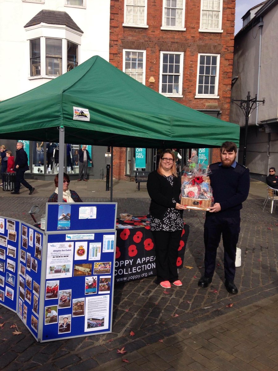 Unit team help out with the lunch of Poppy Appal 2017 in Market place Abingdon