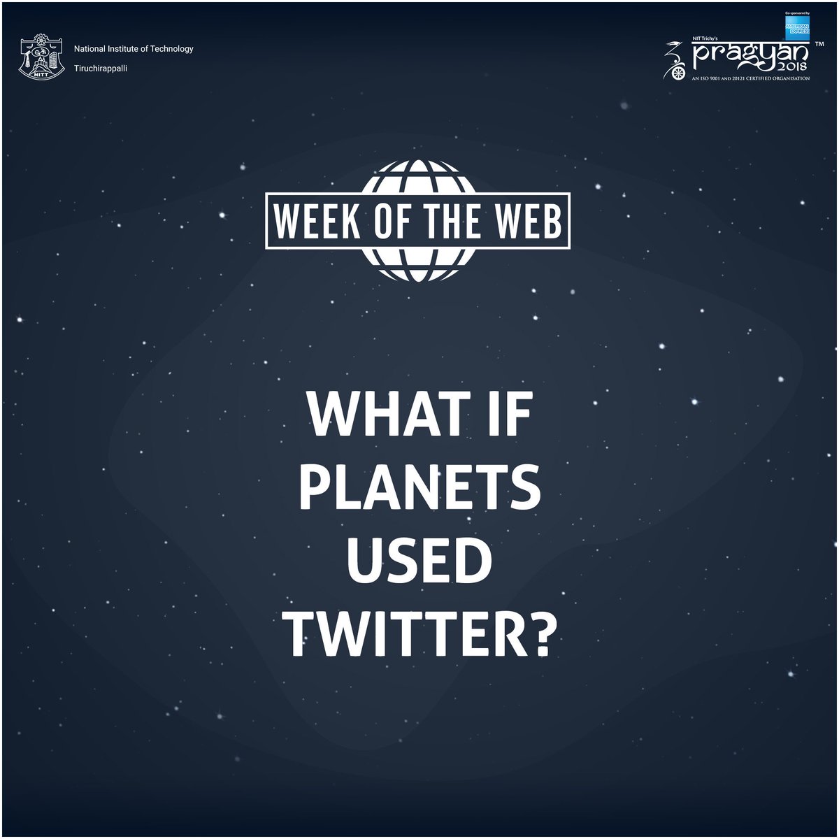 nitt_pragyan's tweet photo. #Pragyan gives you a glimpse of Twitter rants by the #planets of our solar system, as part of #WeekOfTheWeb. https://t.co/RSseSBqdVv