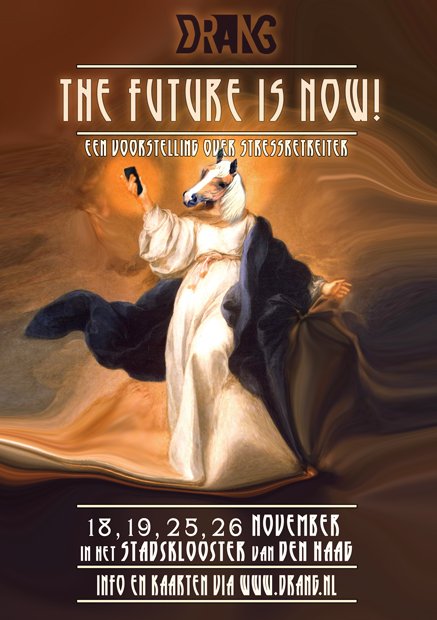 tgDrang's tweet photo. Kaarten voor onze nieuwe voorstelling The Future is Now! zijn nu verkrijgbaar in de ticketshop. ⛪️🐴🎉 https://t.co/fylQSf8AIA https://t.co/3MMzfuycPA