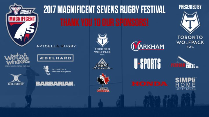 RugbyOntario's tweet photo. A special thank you to all of our 2017 @Mag7s partners for making our event possible this year! #Mag7s
https://t.co/PkTnqgvMxP https://t.co/iVrqX54Iv8