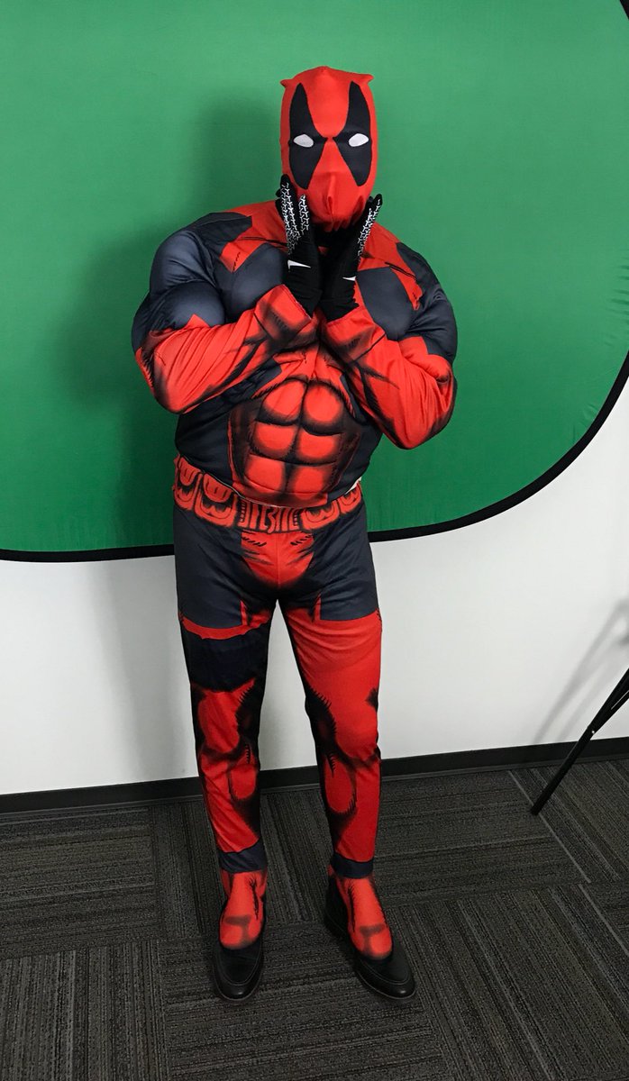 rockymtn_region's tweet photo. Deadpool making an appearance in Idaho this morning #RMRwins https://t.co/c7HDMfm4WD